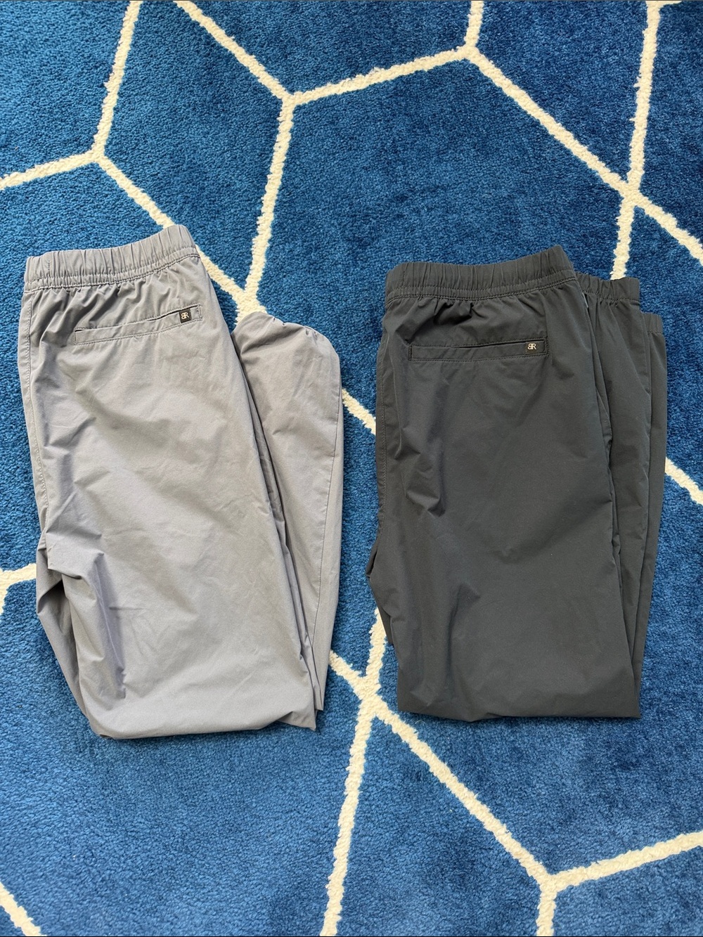 Banana Republic Black and Grey Drawstring Waist Pants (set of 2)